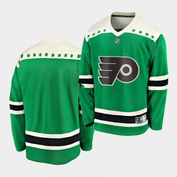 2021 St Patricks Day Philadelphia Flyers Green Men...