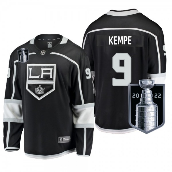 Los Angeles Kings Adrian Kempe 2022 Stanley Cup Playoffs Jersey Black