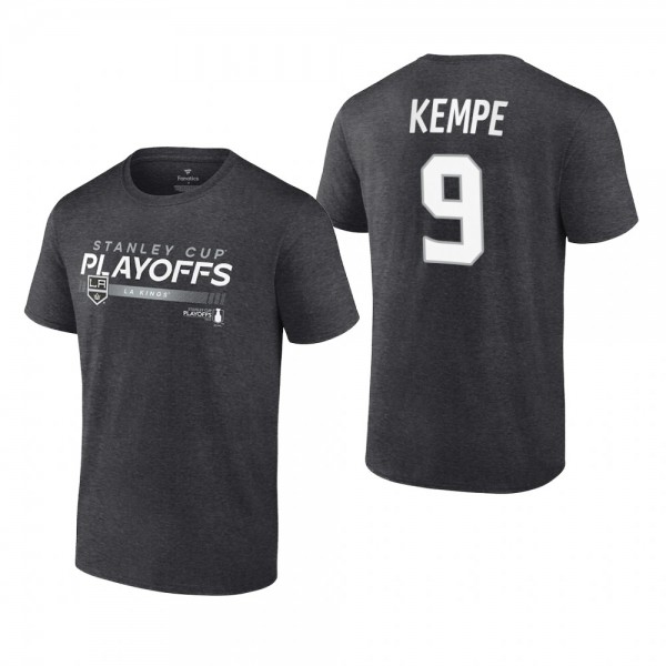 Adrian Kempe 2022 Stanley Cup Playoffs Charcoal LA Kings T-Shirt