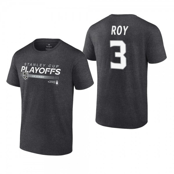 Matt Roy 2022 Stanley Cup Playoffs Charcoal LA Kings T-Shirt
