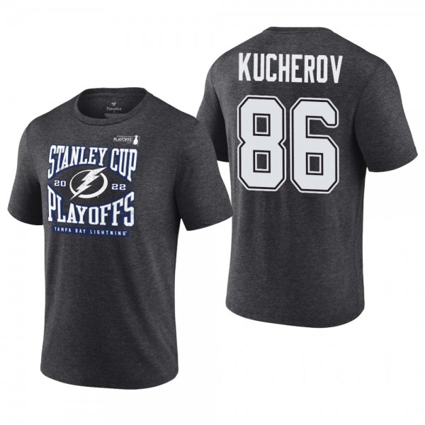 Nikita Kucherov 2022 Stanley Cup Playoffs Charcoal...