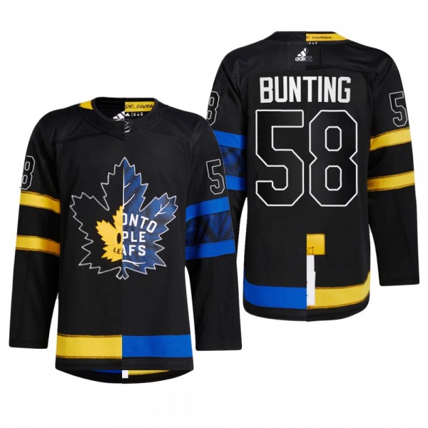 Michael Bunting Drew house Black Maple Leafs Jerse...