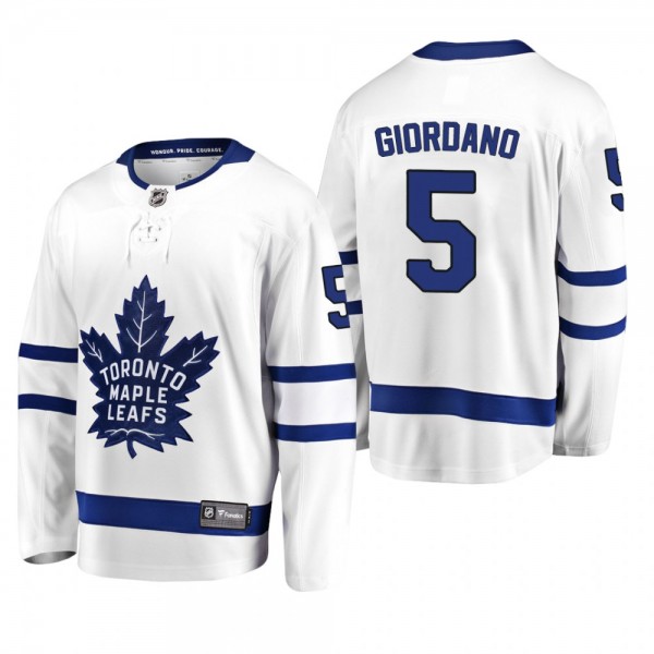 Mark Giordano Toronto Maple Leafs Away White Playe...