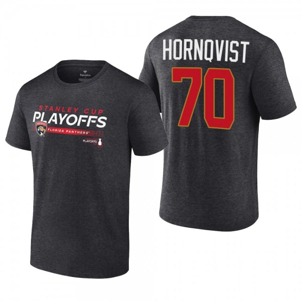 Patric Hornqvist 2022 Stanley Cup Playoffs Florida Panthers Charcoal T-Shirt