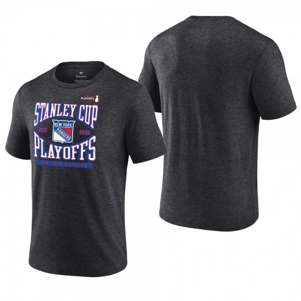Men Rangers 2022 Stanley Cup Playoffs Charcoal T-S...