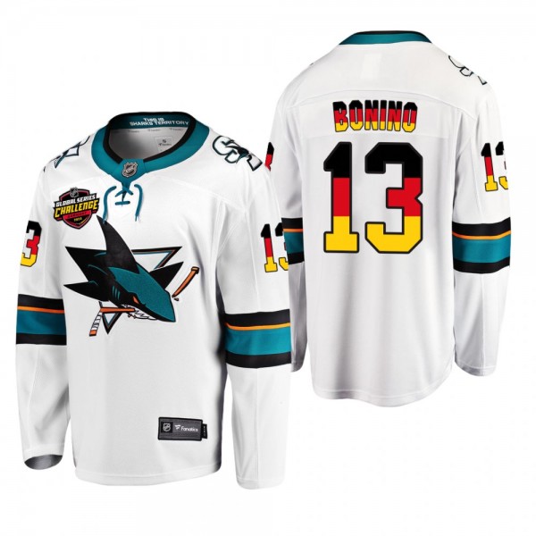 Nick Bonino Sharks 2022 NHL Global Series Jersey W...