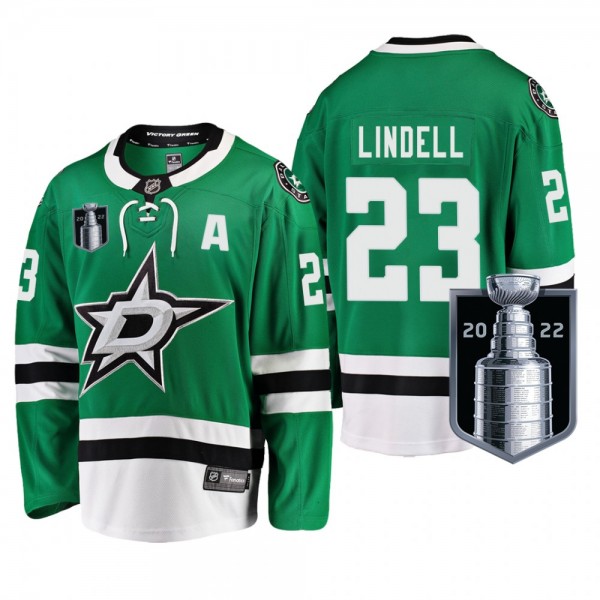 Esa Lindell Dallas Stars Green Jersey 2022 Stanley...