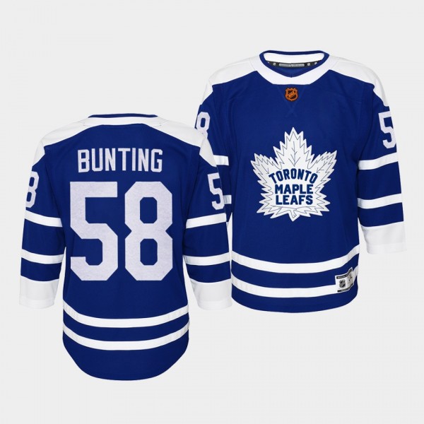 Youth Michael Bunting Maple Leafs Blue Special Edi...