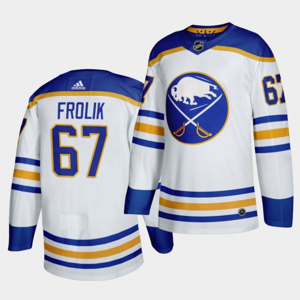 Michael Frolik Buffalo Sabres 2020-21 Away White Jersey Authentic