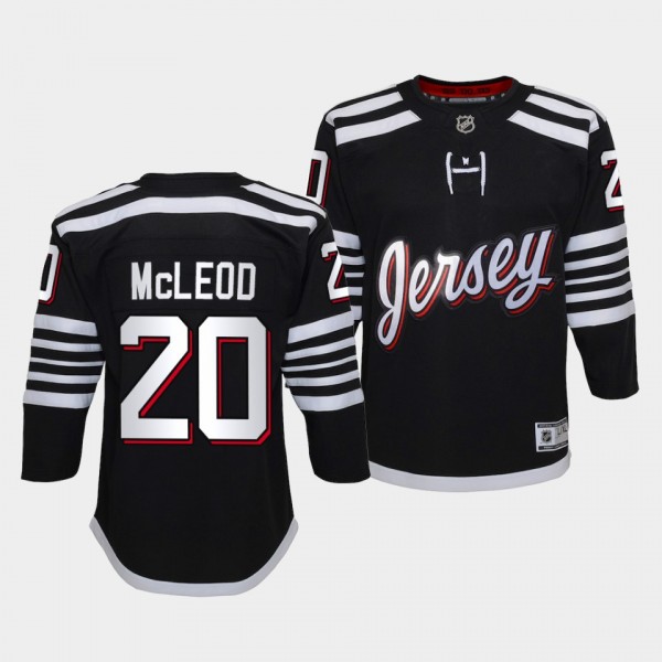 Michael McLeod Youth Jersey Devils Alternate Black...