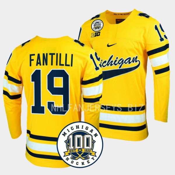 Adam Fantilli Michigan Wolverines 100th Anniversar...