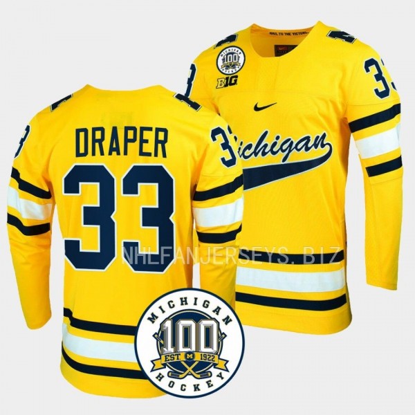 Kienan Draper Michigan Wolverines 100th Anniversar...