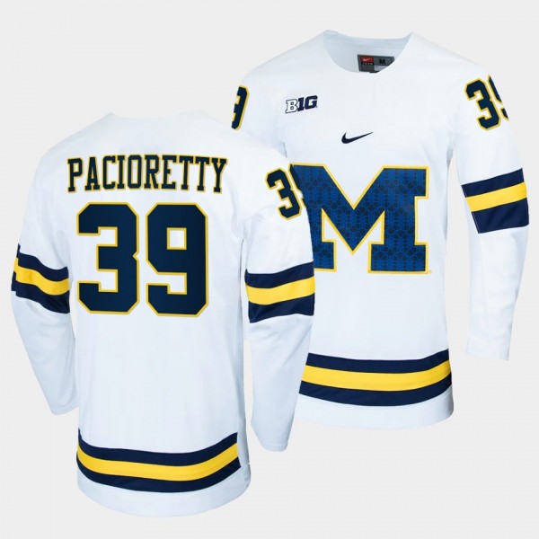 Max Pacioretty Michigan Wolverines White College H...