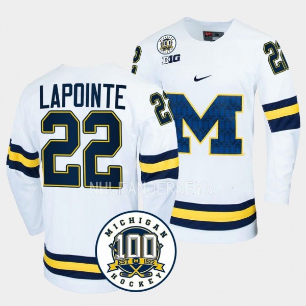 Michigan Wolverines Philippe Lapointe 100th Annive...