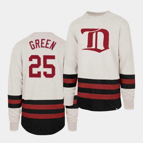 Mike Green Detroit Red Wings Center Ice Crew White Retro Cotton Jersey