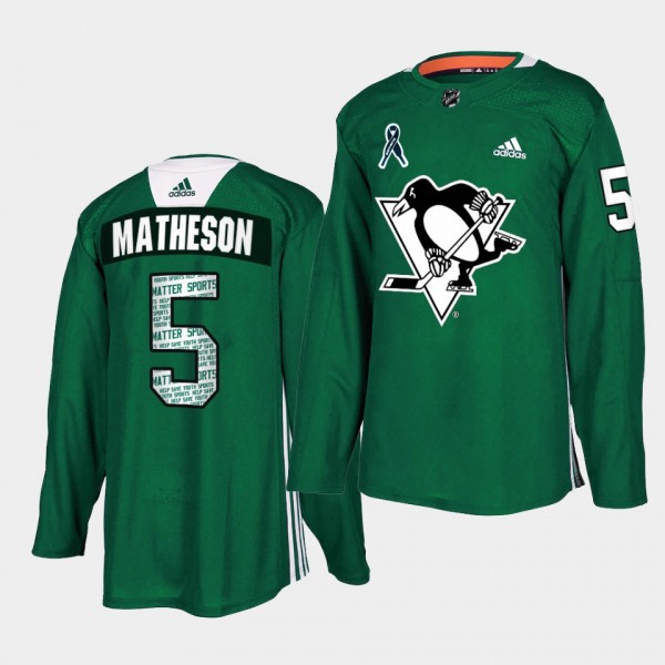 Mike Matheson #5 Penguins Sports Matter Special Gr...