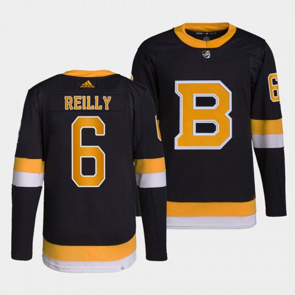 Mike Reilly #6 Bruins Home Black Jersey 2021-22 Pr...