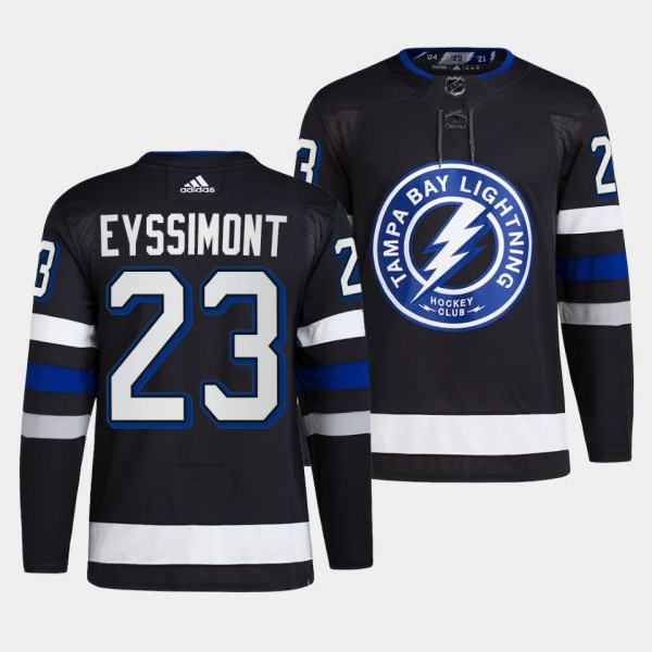 Tampa Bay Lightning 2023-24 Alternate Mikey Eyssimont #23 Black Jersey Primegreen Authentic