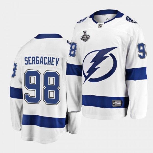Mikhail Sergachev #98 Lightning 2021 Stanley Cup F...