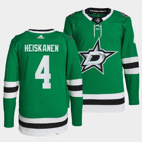 Miro Heiskanen #4 Stars Home Green Jersey 2021-22 ...