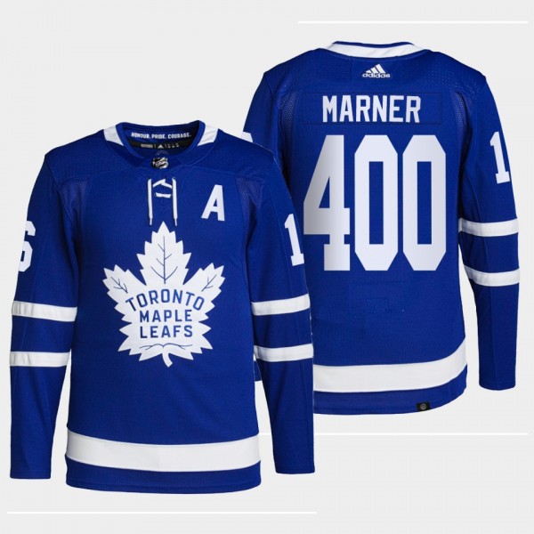 Mitch Marner Maple Leafs #16 400 Career Games Jers...