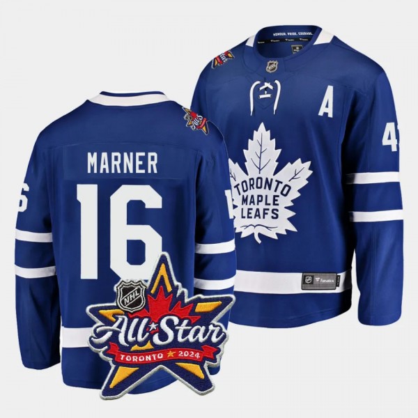 2024 NHL All-Star Patch Mitch Marner Jersey Toront...