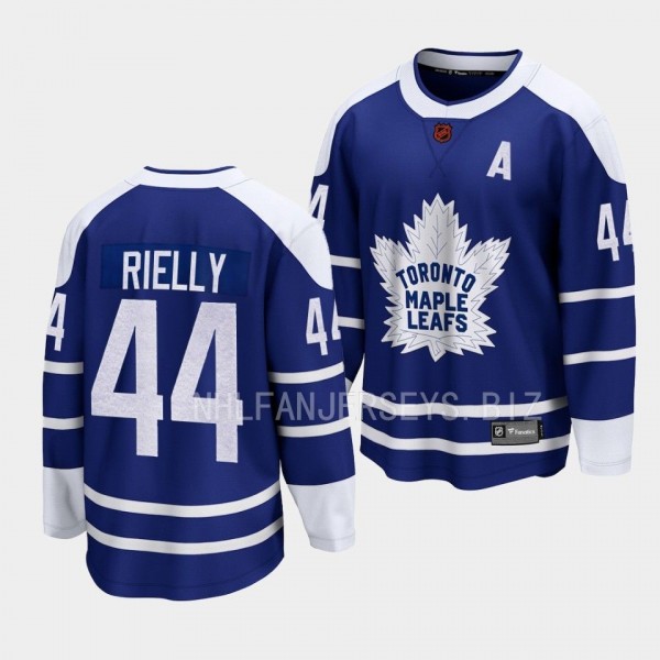 Toronto Maple Leafs Morgan Rielly Special Edition 2.0 2022 Blue Breakaway Retro Jersey Men's