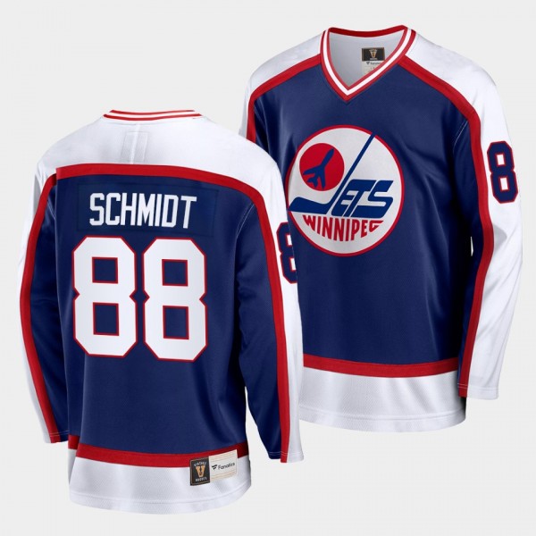 Nate Schmidt Winnipeg Jets Vintage Blue Jersey Rep...