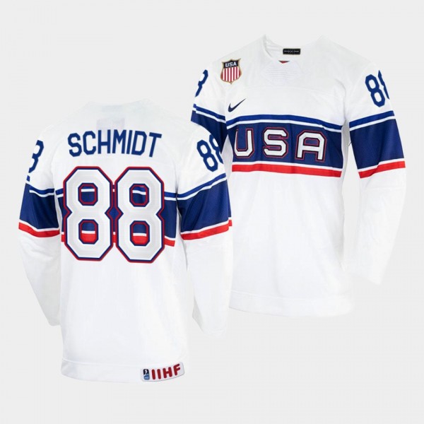 USA 2022 IIHF World Championship Nate Schmidt #88 ...