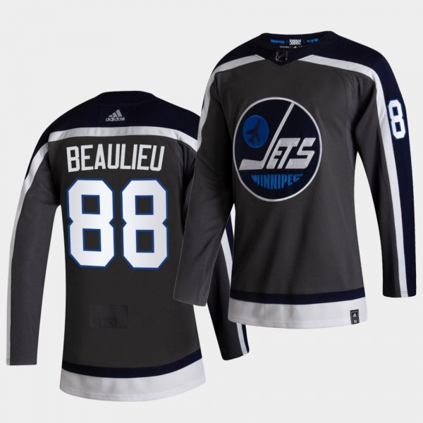 Winnipeg Jets 2021 Reverse Retro Nathan Beaulieu G...