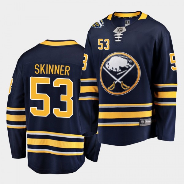 Jeff Skinner #53 Sabres 2019 NHL Global Series Bre...