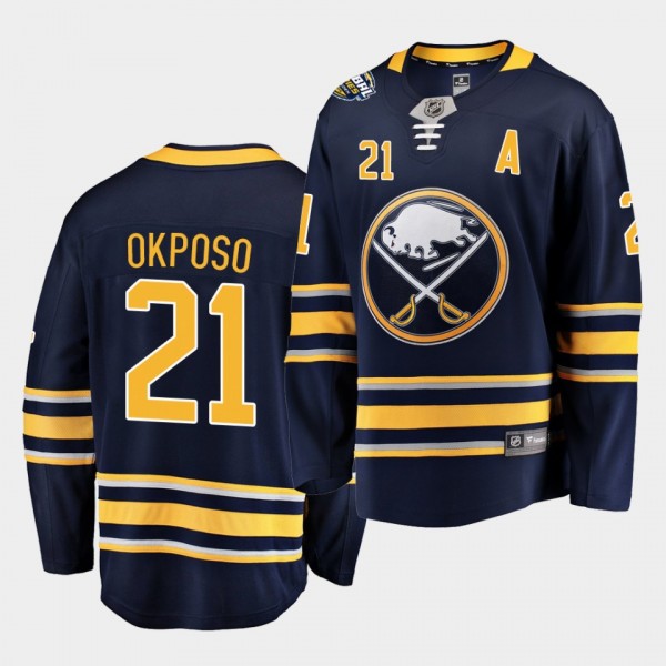 Kyle Okposo #21 Sabres 2019 NHL Global Series Brea...