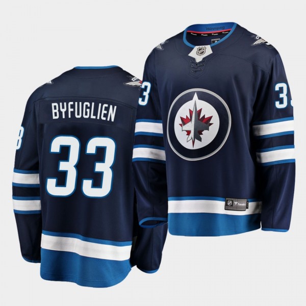 Youth Jersey Dustin Byfuglien #33 Winnipeg Jets Breakaway Home Jets