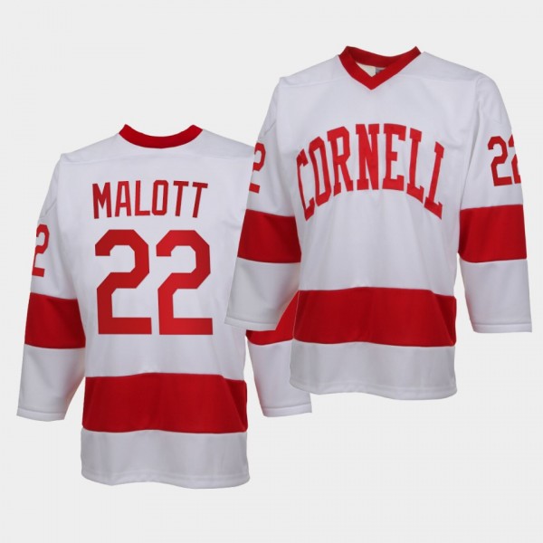 NCAA Jeff Malott Cornell Big Red White College Hoc...