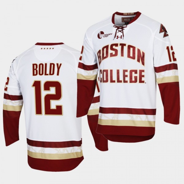 NCAA Matt Boldy Boston College Eagles White College Hockey Replica Jersey