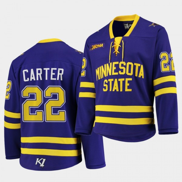 NCAA Ryan Carter Minnesota State Mavericks Purple ...
