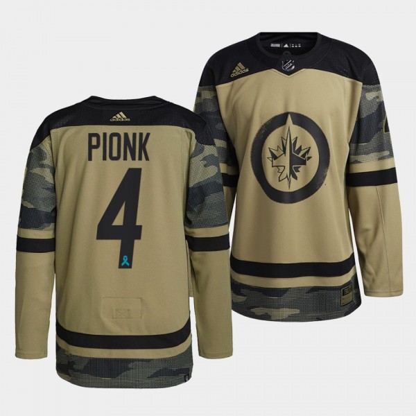 Neal Pionk Winnipeg Jets Canadian Armed Force Camo...