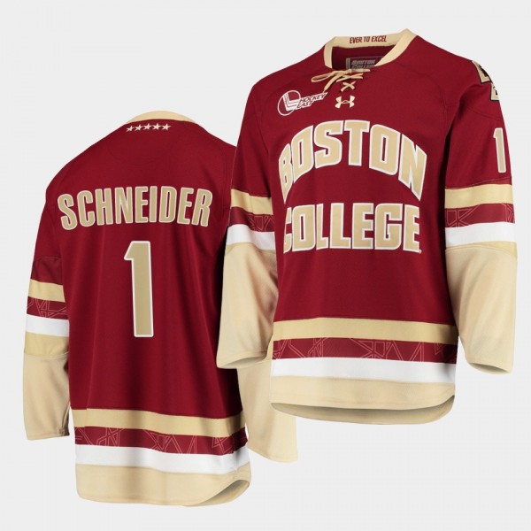 NHL Cory Schneider Boston College Eagles Maroon Co...