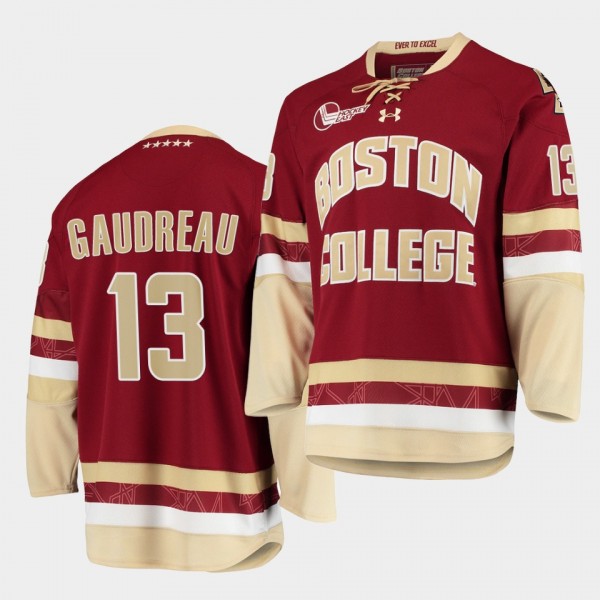 NHL Johnny Gaudreau Boston College Eagles Maroon C...