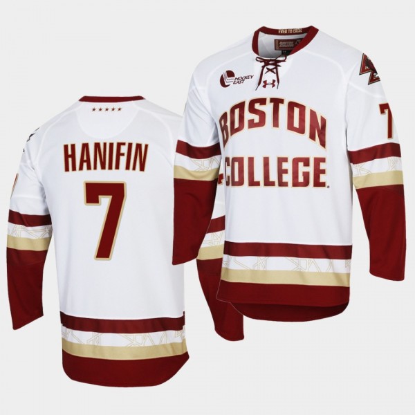 NHL Noah Hanifin Boston College Eagles White Colle...