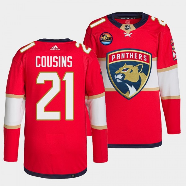 Nick Cousins Panthers 2022 Primegreen Authentic Red Jersey #21 Home