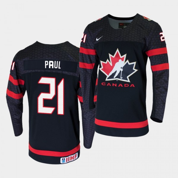 Canada Team 21 Nick Paul 2021 IIHF World Champions...