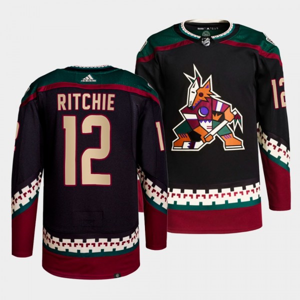Nick Ritchie Coyotes Alternate Black Jersey #12 Au...