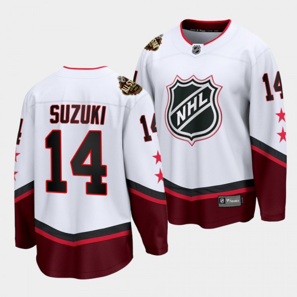 Nick Suzuki Canadiens #14 2022 All-Star Jersey White Eastern Conference
