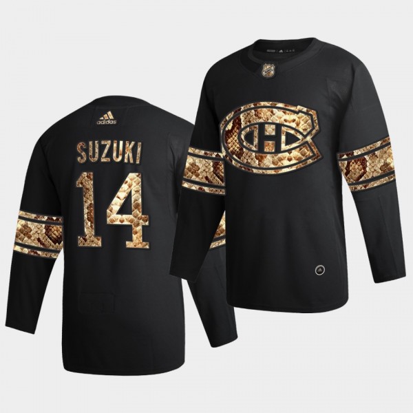 Nick Suzuki #14 Canadiens Python Skin 2021 Exclusi...