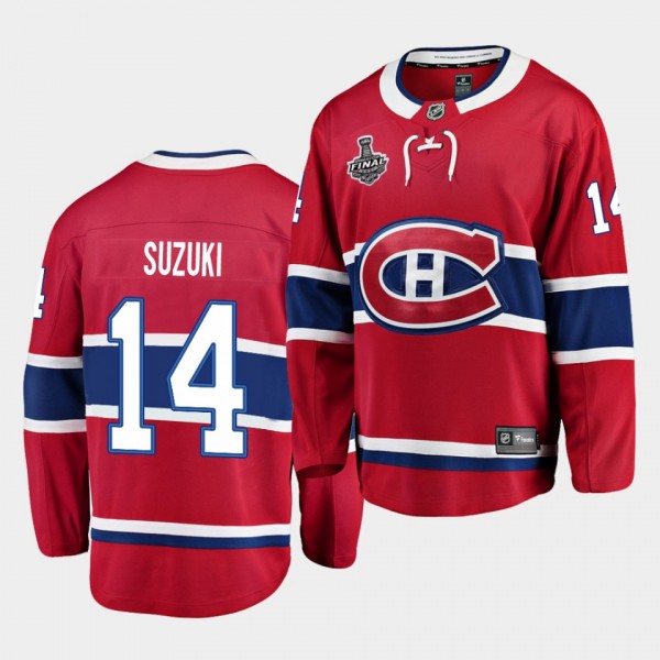 Nick Suzuki Montreal Canadiens 2021 Stanley Cup Final Red Home Men Jersey
