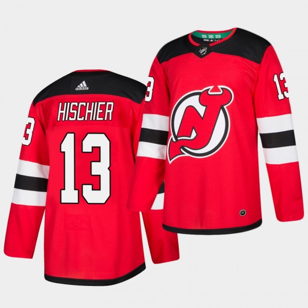Nico Hischier #13 Devils 2018 Home Men's Jersey
