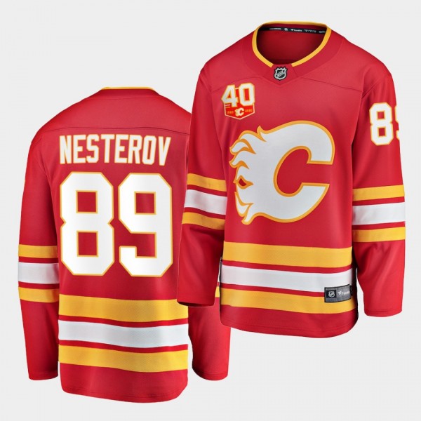 Nikita Nesterov Calgary Flames 2020-21 40th Annive...