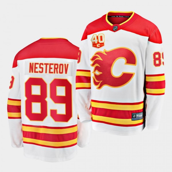 Nikita Nesterov Calgary Flames 2020-21 40th Annive...