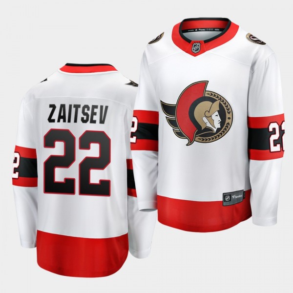Nikita Zaitsev #22 Senators 2020-21 Breakaway Player Away Men Jersey